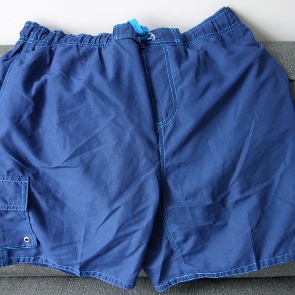 George Blue Swim Trunks Size M - Picture 2 of 6
